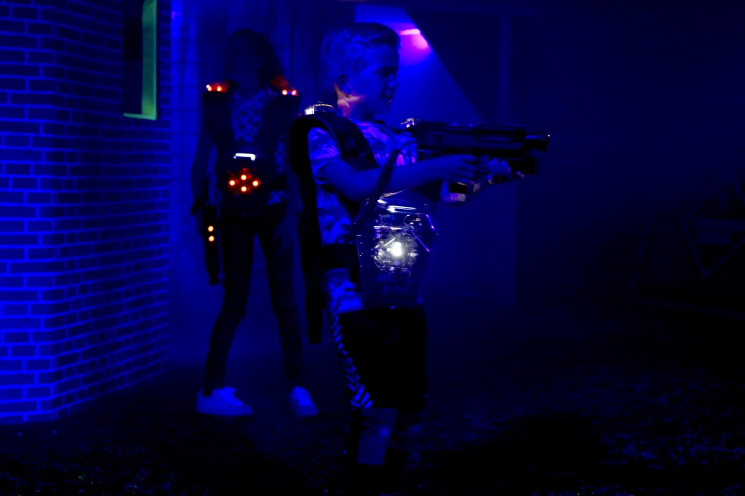 lasergame kinderfeestje bij Blackout!