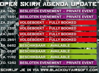 Skirm agenda februari!